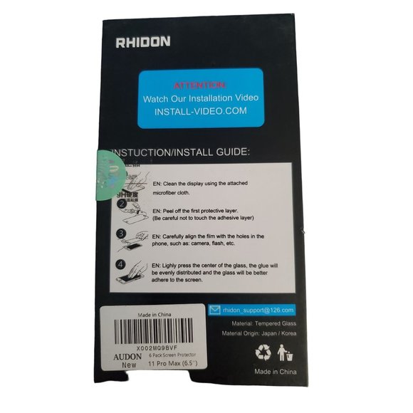New Rhidon Glass Screen Protector PRO+ - iPhone 11 Pro Max 6.5" - Picture 2 of 4
